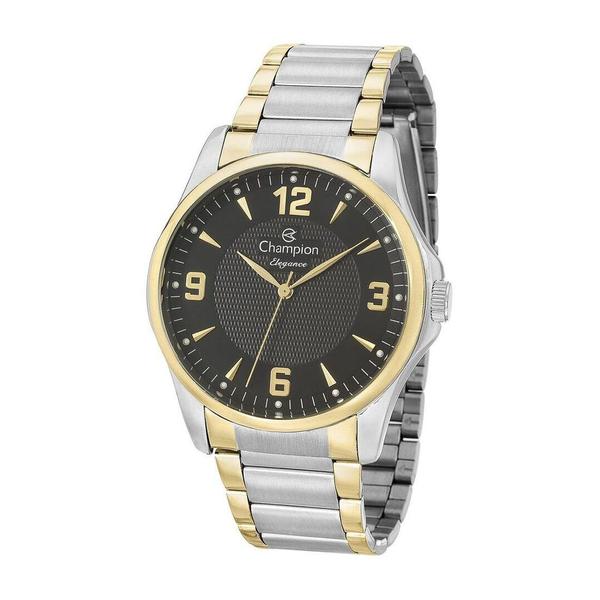 Relogio Masculino Prata com Dourado Champion CN27778P