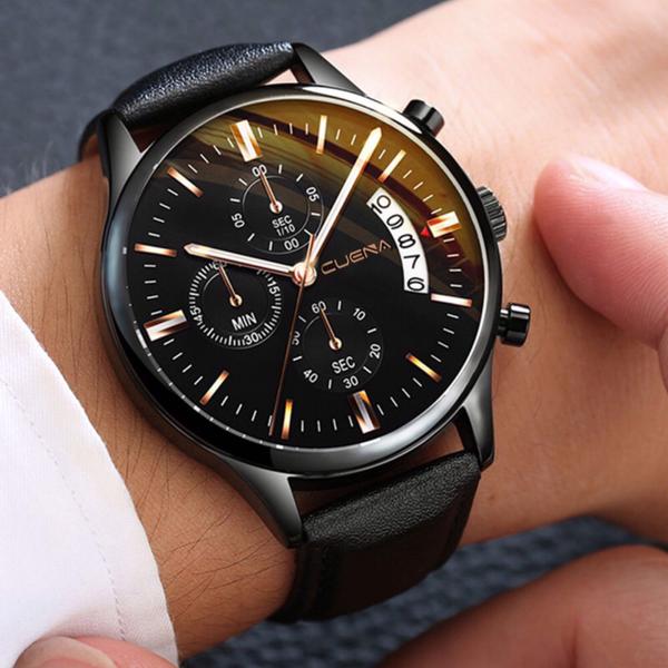 Relógio Masculino Preto Black Motion Design Quartz - Cuena