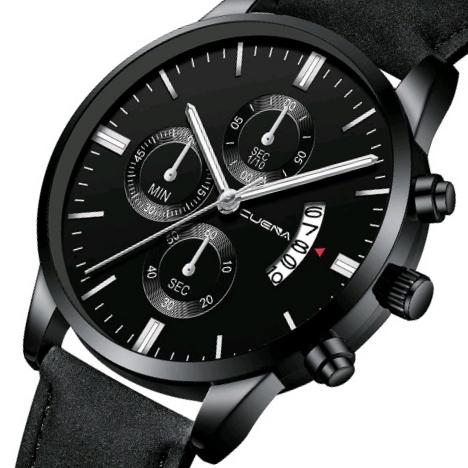 Relógio Masculino Preto Black Motion Silver - Cuena
