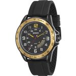 Relogio Masculino Preto com Dourado Aço Speedo