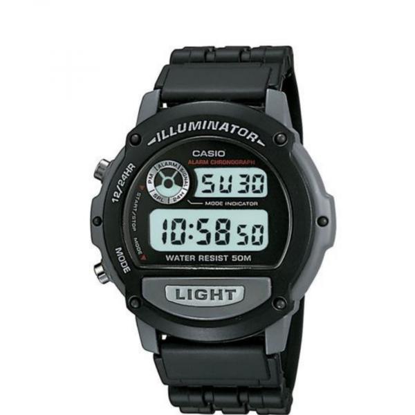 Relogio Masculino Preto e Cinza Casio Digital W-87H-1VHDR