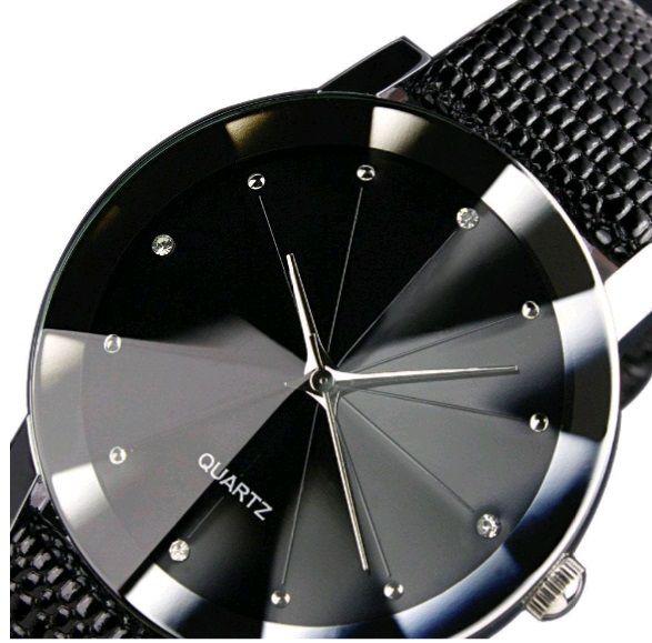 Relógio Masculino Prisma Quartzo Diamante Negro - Pjk Store