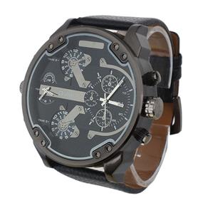 Relógio Masculino Pulso Oulm Esportivo Grande Dual Time