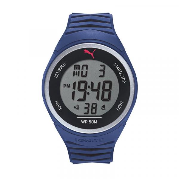 Relógio Masculino Puma 96298M0PANP2 45mm Esportivo Digital Azul