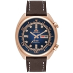 Relogio Masculino Rose Automatico Pulseira Couro Orient