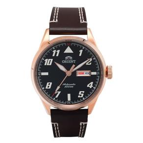 Relogio Masculino Rose Orient Automático Pulseira Couro Data