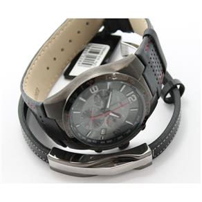 Relogio Masculino Rosso Grey com Pulseira Couro