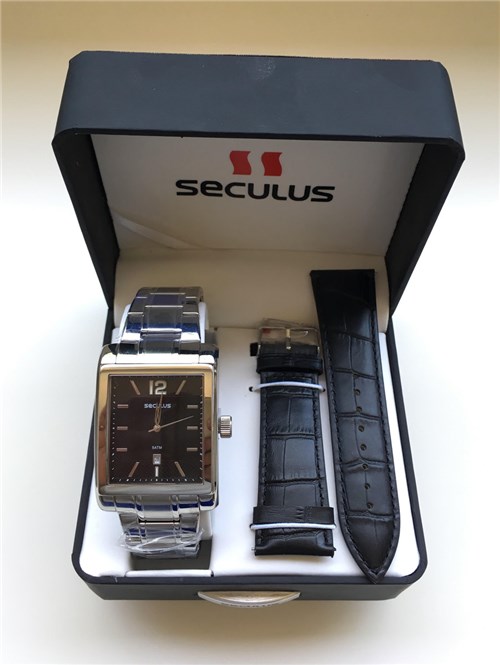 Relogio Masculino Seculus Aço Prateado Mod: 23557G0skna1