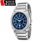 Relógio Masculino Seculus, Analógico, Pulseira de Aço, Resistente à Água 5 ATM - 23537G0SVNA2