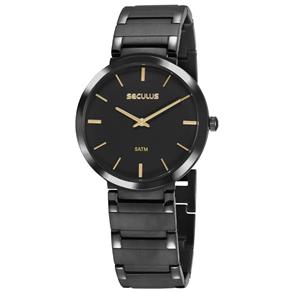 Relógio Masculino Seculus Ip Black Analógico 24214GPSEDA1