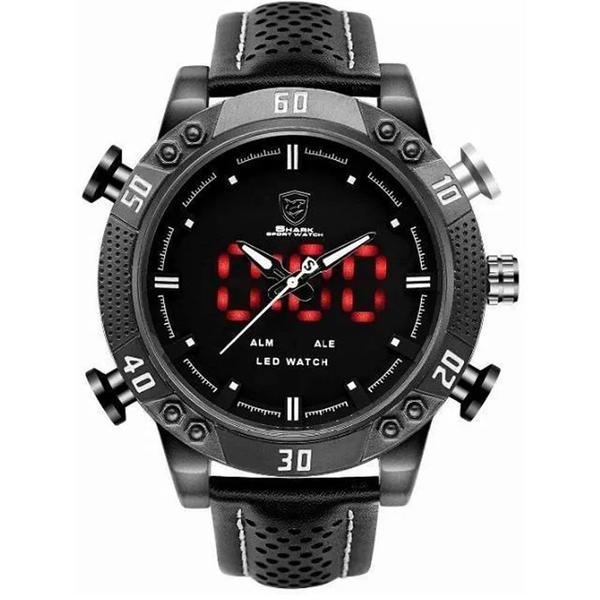 Relógio Masculino Shark Anadigi Sh-262 - Preto