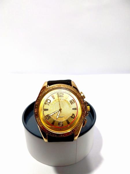 Relógio Masculino Sintético Dourado - Mundial Premium