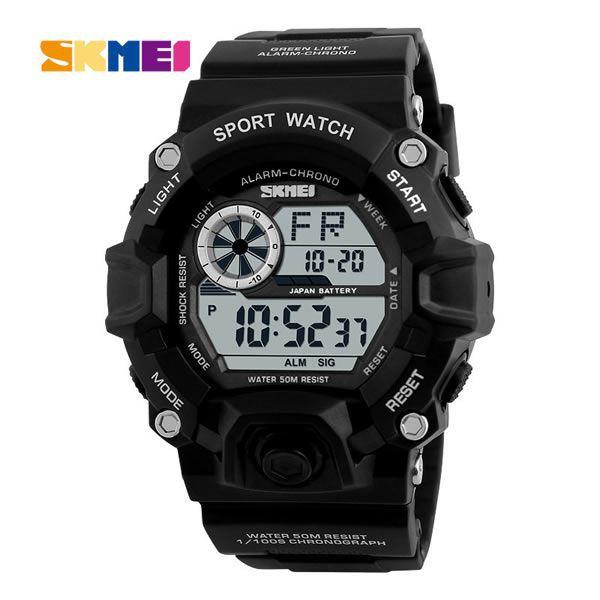 Relógio Masculino Skmei 1019 Esportivo Militar - Preto