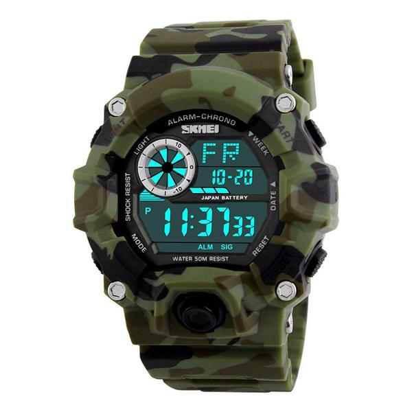 Relógio Masculino Skmei 1019 Esportivo Militar Shock Digital