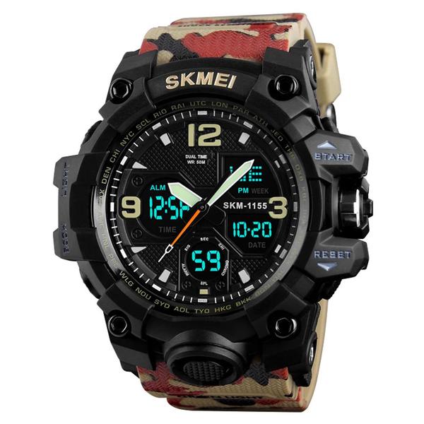 Relógio Masculino Skmei 1155 Digital Prova D'água Camuflado