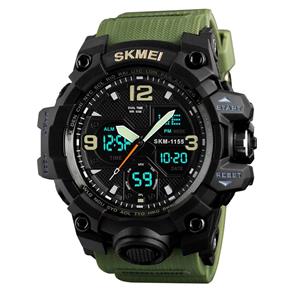 Relógio Masculino Skmei 1155 Esportivo Digital Verde Militar