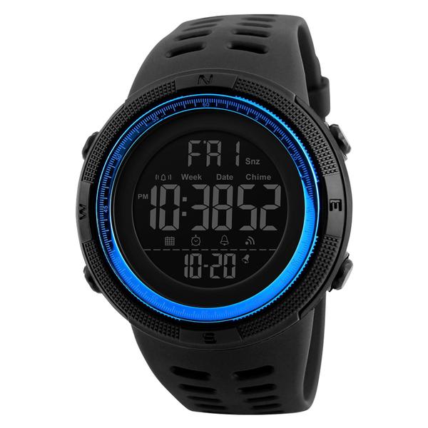Relógio Masculino Skmei 1251 Azul Digital Esportivo Pulseira Silicone