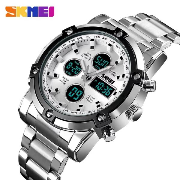 Relógio Masculino SKMEI - 1389 (Silver/White)