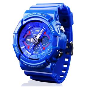 Relógio Masculino Skmei Anadigi Esporte Azul Ad0966