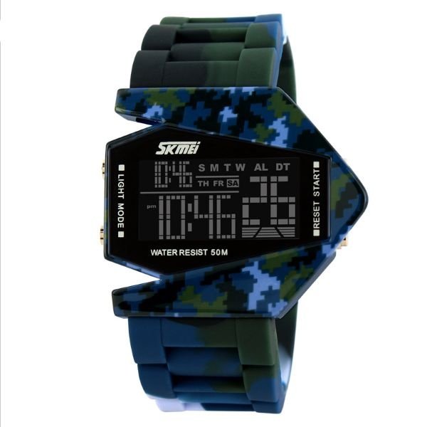 Relógio Masculino Skmei Digital 0817 Verde e Azul