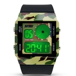 Relógio Masculino Skmei Digital 0841 Verde Camuflado E Preto