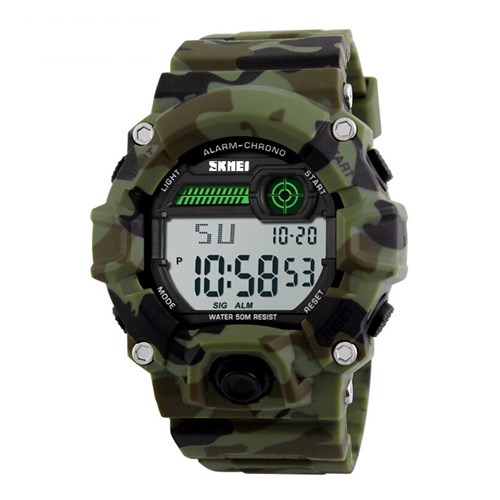 Relógio Masculino Skmei Digital 1197 Verde Camuflado