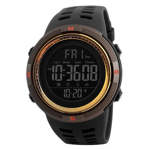 Relógio Masculino Skmei Led Digital 1251 a Prova D’água - Dourado