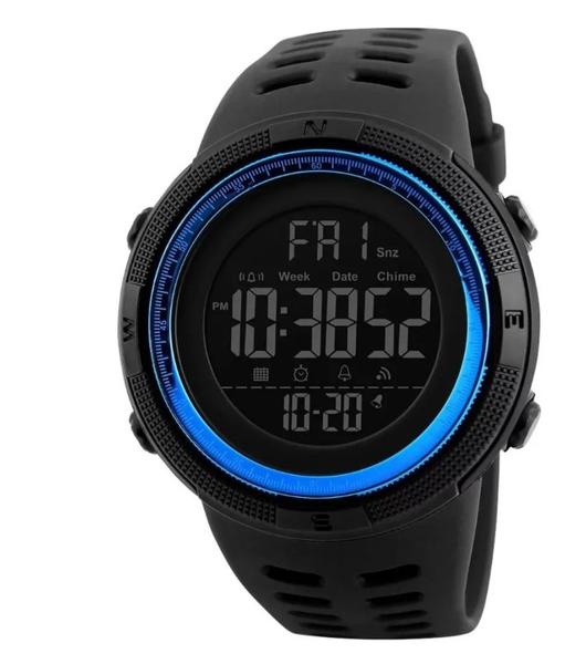 Relógio Masculino Skmei Led Digital Modelo:1251 Azul Aprova Dágua