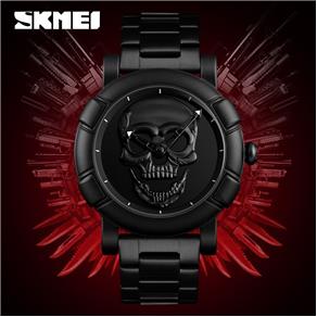 Relógio Masculino Skmei Skull 9178 - Preto