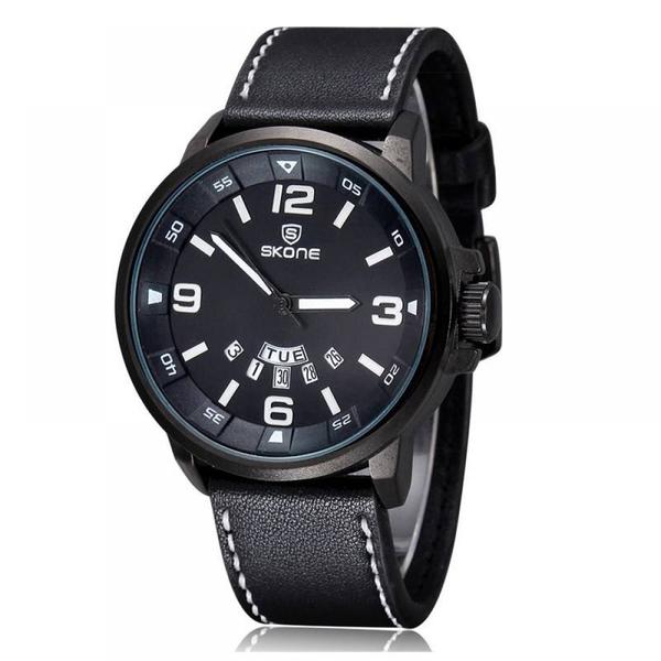 Relógio Masculino Skone Analógico 9345AG - Preto