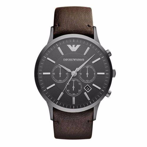 Relógio Masculino Social Emporio Armani AR2462 Couro Marrom