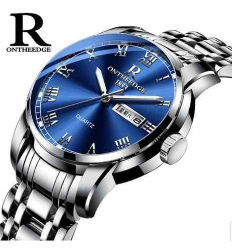 Relógio Masculino Social Luxo Ontheedge Pulseira Inoxidável - M.looy