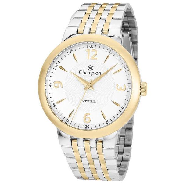 Relógio Masculino Social Prata Champion CA21713B Pulseira Mista