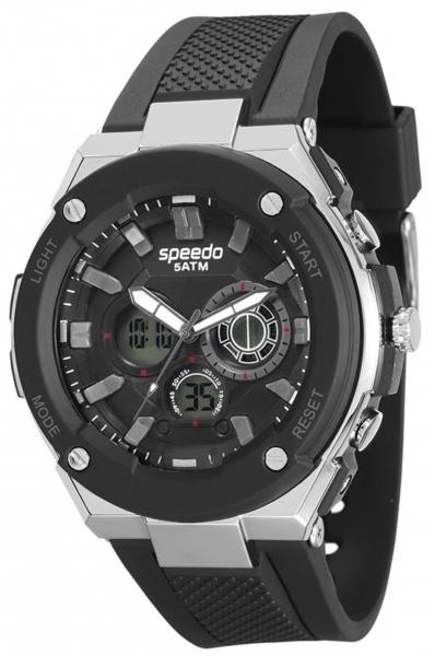 Relógio Masculino Speedo 81143G0EVNP2 Pulseira Borracha Preto