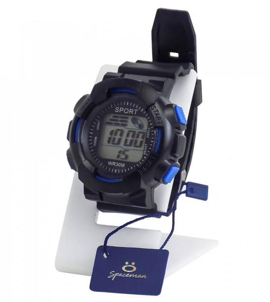 Relógio Masculino Sport Preto e Azul Digital - Orizom