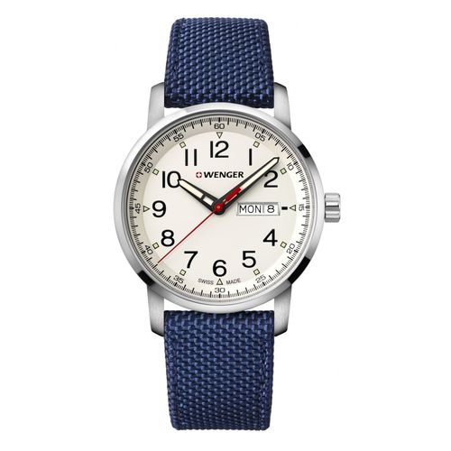 Relógio Masculino Suíço Wenger Linha Atitude 42mm Azul 01.1541.113