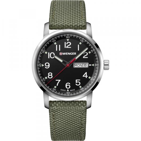 Relógio Masculino Suíço Wenger Linha Atitude 42mm Verde 01.1541.109