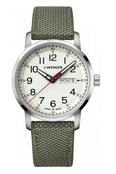 Relógio Masculino Suíço Wenger Linha Atitude 42mm Verde 01.1541.110