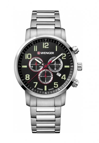 Relógio Masculino Suíço Wenger Linha Atitude Chrono 44mm 01.1543.102