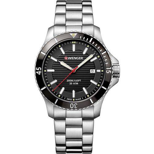 Relógio Masculino Suíço Wenger Linha Seaforce Aço Inox 01.0641.118