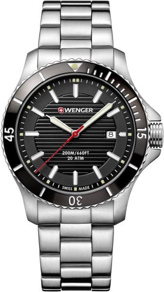 Relógio Masculino Suíço Wenger Linha Seaforce Aço Inox 01.0641.118