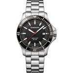 Relógio Masculino Suíço Wenger Linha Seaforce Aço Inox / Preto 01.0641.118