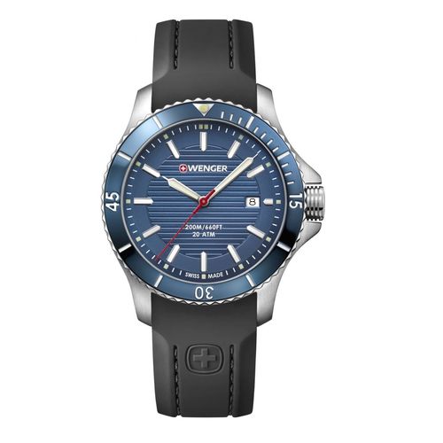 Relógio Masculino Suíço Wenger Linha Seaforce Azul/preto 01.0641.119