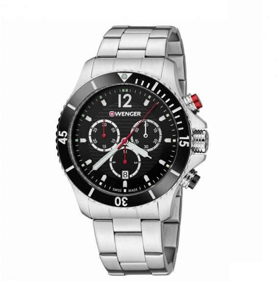 Relógio Masculino Suíço Wenger Linha Seaforce Chrono Aço Inox 01.0643.109