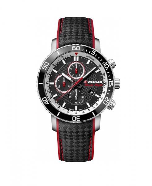 Relógio Masculino Suíço Wenger Roadster Black Night Chrono 45mm 01.1843.105