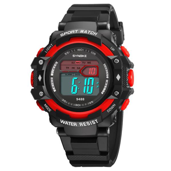 Relógio Masculino Synoke 9488 Digital Esportivo Vermelho NF