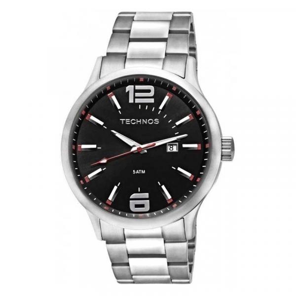 Relógio Masculino Technos 2115GU/1R 45mm Aço Prata