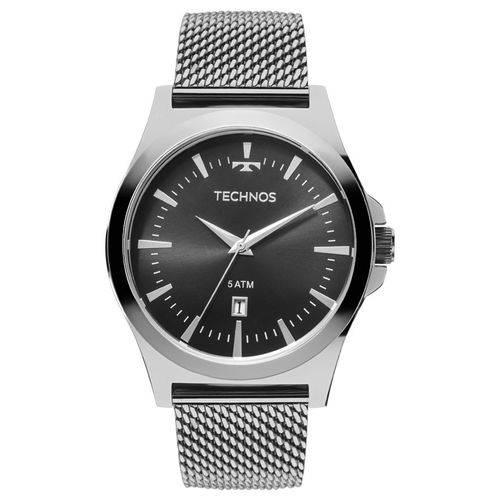 Relógio Masculino Technos 2115LALOP Prata Classic Pulseira Mesh