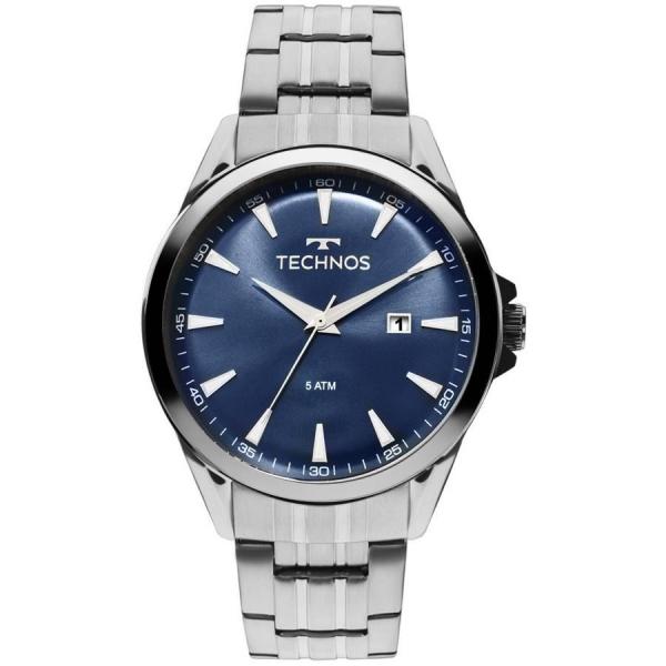 Relógio Masculino Technos 2115LAU/1A Classic Pulseira Aço Prata