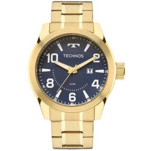 Relógio Masculino Technos 2115MGQ/4A 48mm Aço Dourado